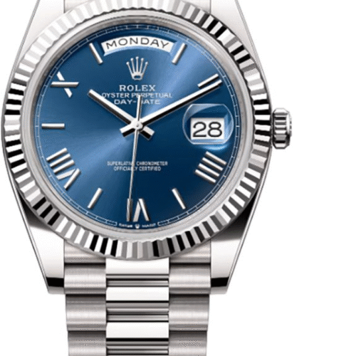 rolex day date blue first copy